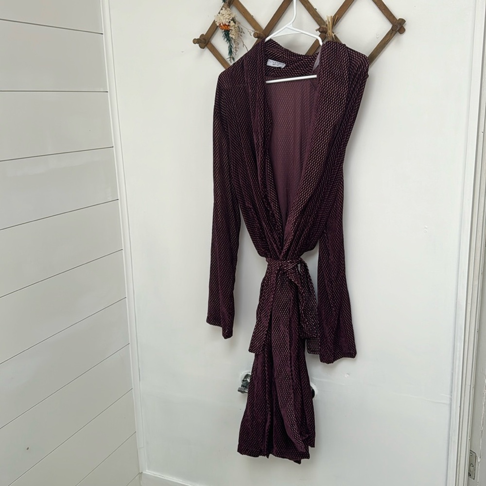 Flynn Skye Purple Tie Wrap Cardigan with Pockets